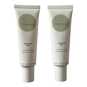 Flanerie 2x Water Lily PHA Pore Refining Exfoliator 1.52oz/45ml each